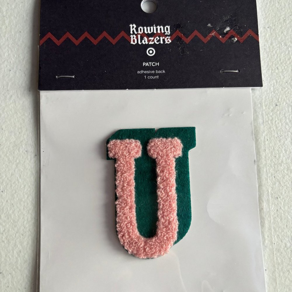 Rowing Blazers x Target Collab‎ Adhesive Letter U Patch